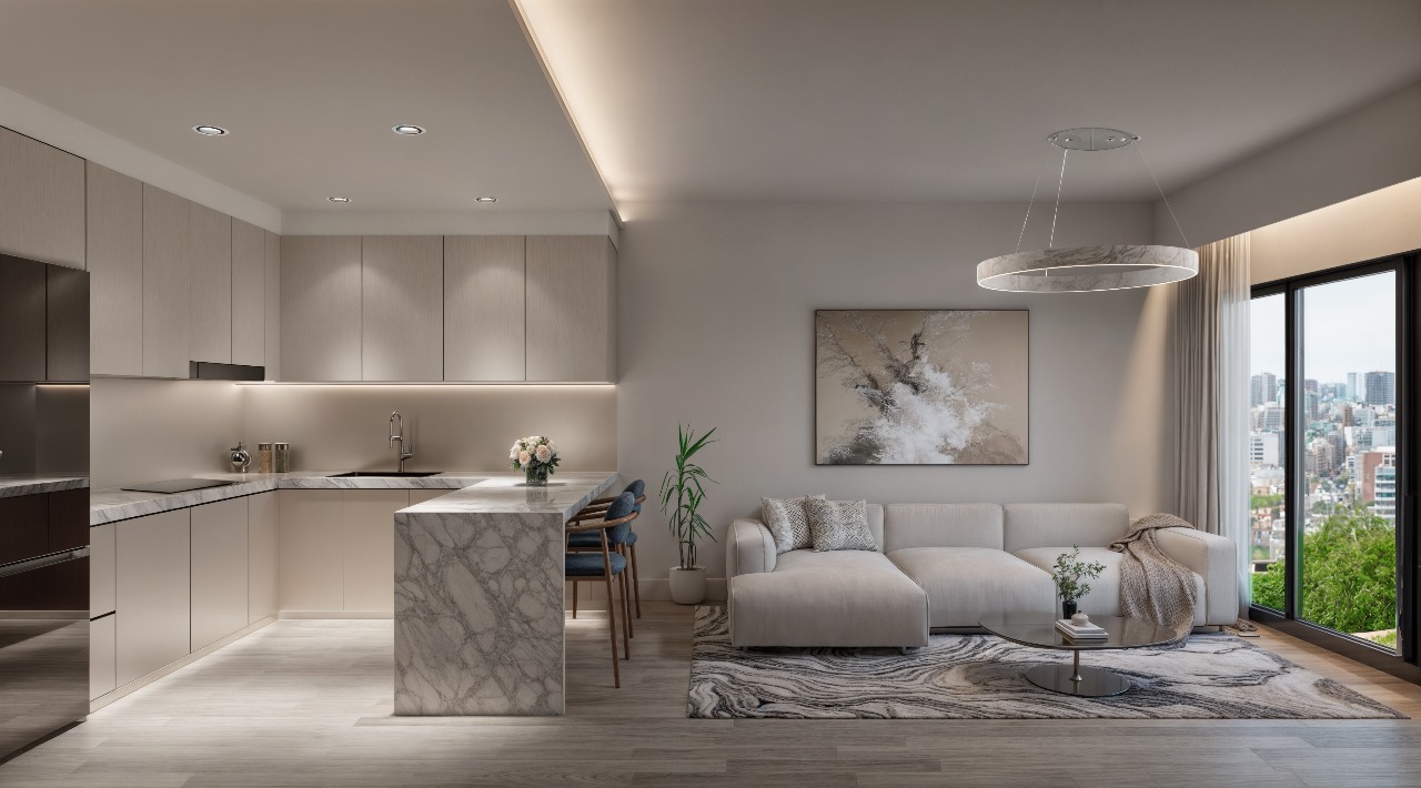 1 and 2 bedrooms